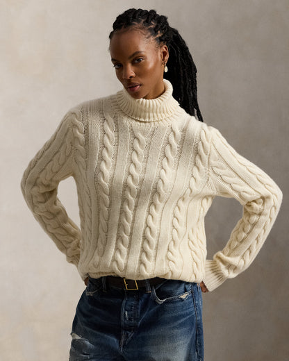 Ralph Lauren CableKnit WoolCashmere Sweater