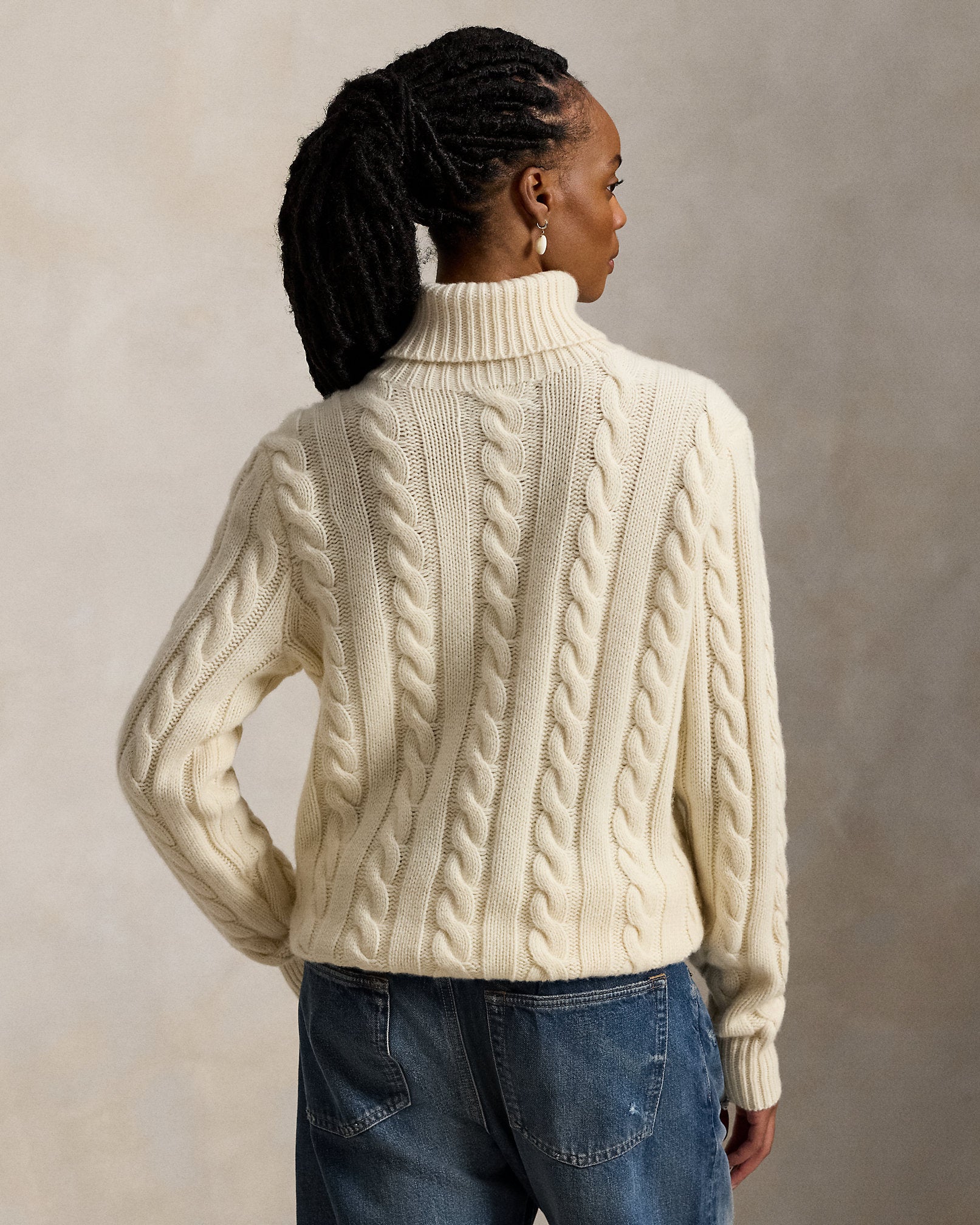Ralph Lauren CableKnit WoolCashmere Sweater