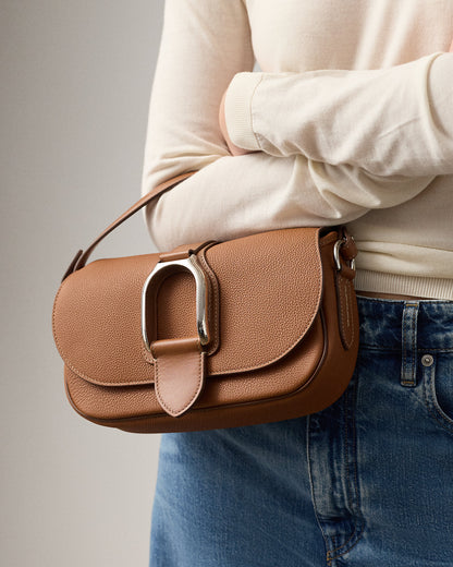 Ralph Lauren Welington Calfskin Shoulder Bag