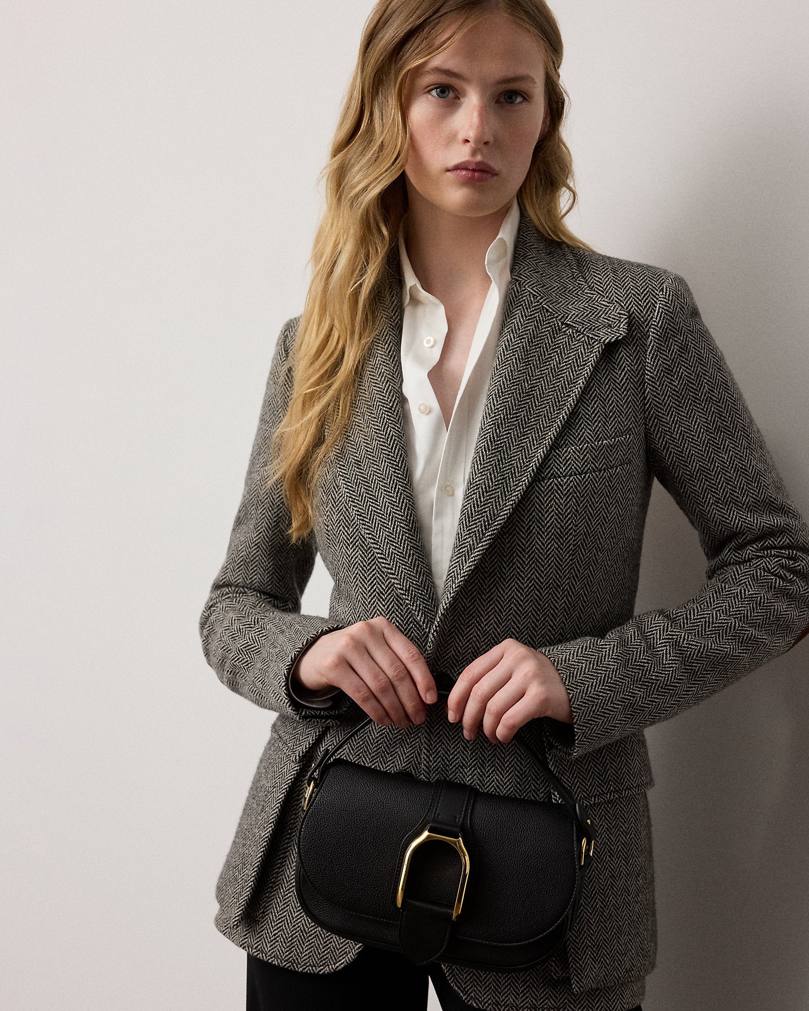 Ralph Lauren Welington Calfskin Shoulder Bag