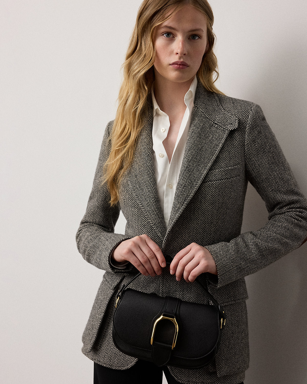 Ralph Lauren Welington Calfskin Shoulder Bag
