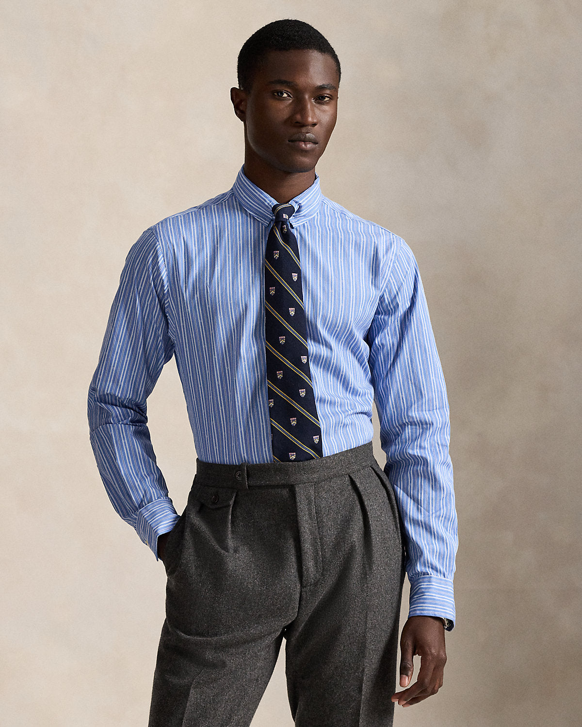 Ralph Lauren Custom Fit Striped Dobby Shirt