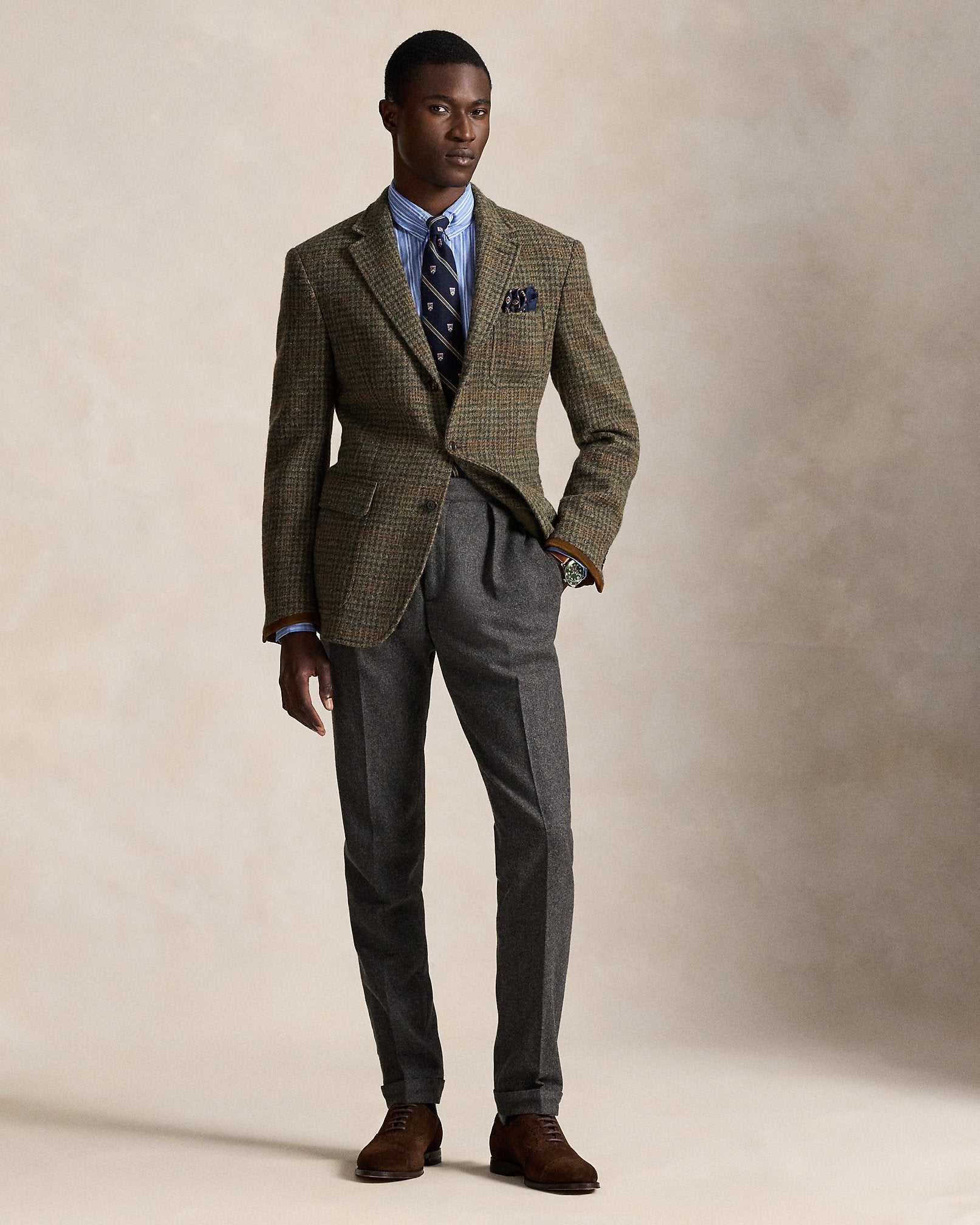Ralph Lauren Custom Fit Striped Dobby Shirt