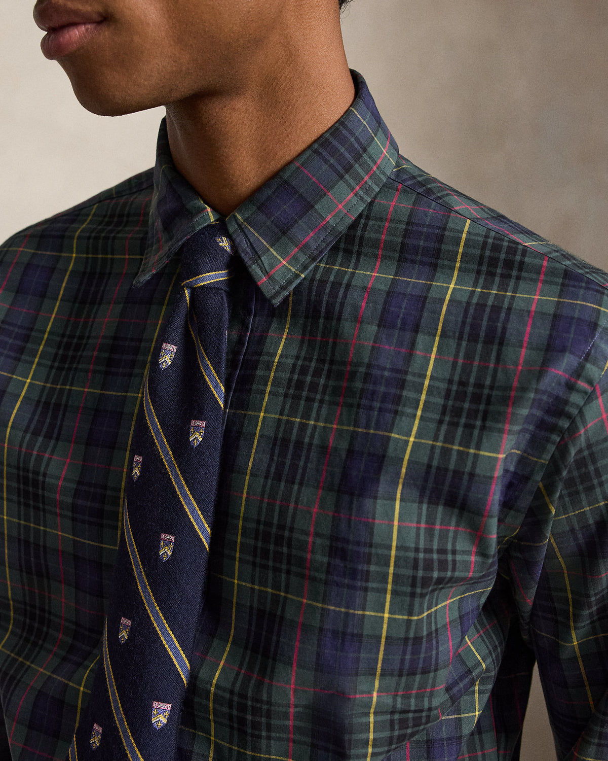 Ralph Lauren Custom Fit Plaid Poplin Shirt
