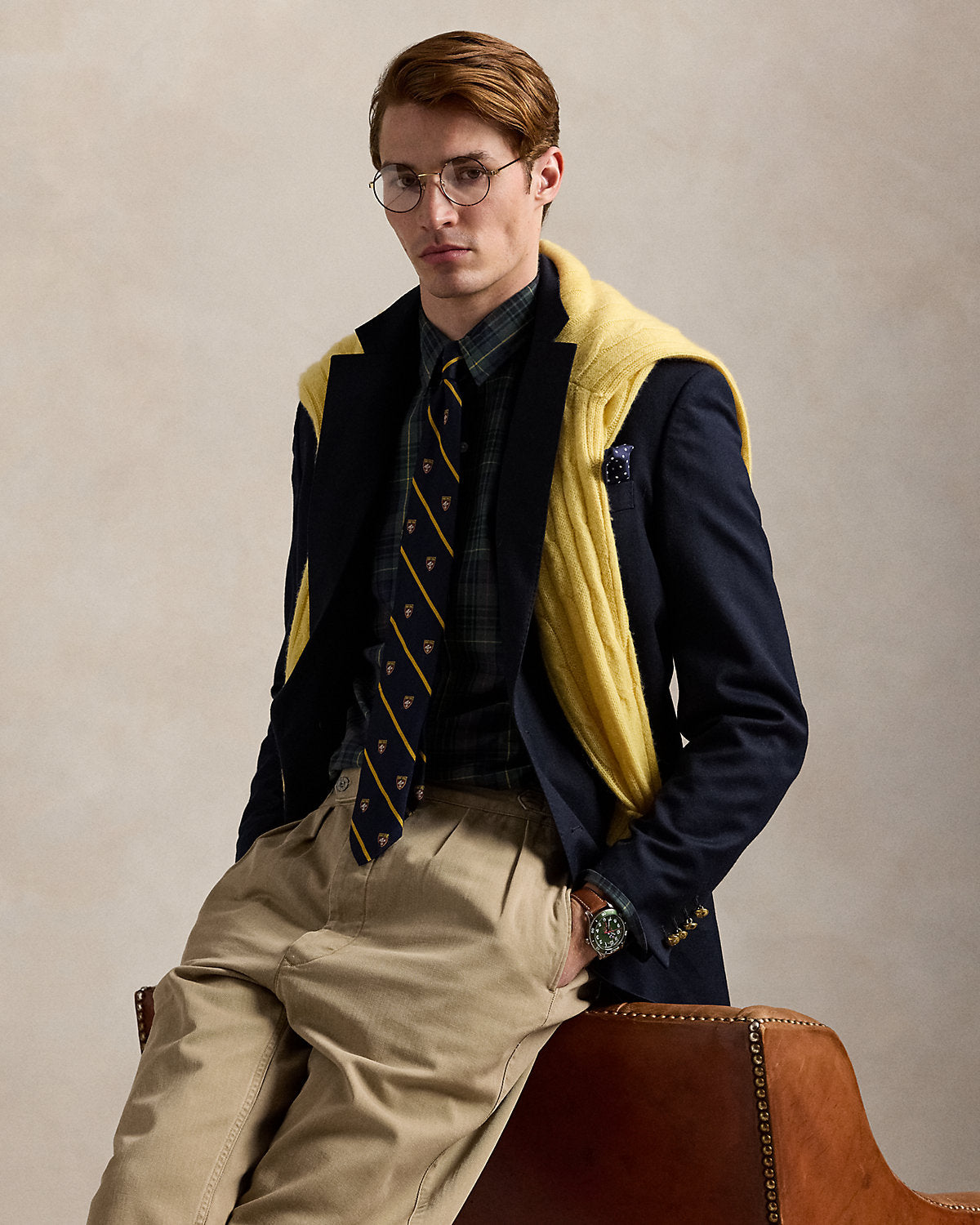 Ralph Lauren Custom Fit Plaid Poplin Shirt