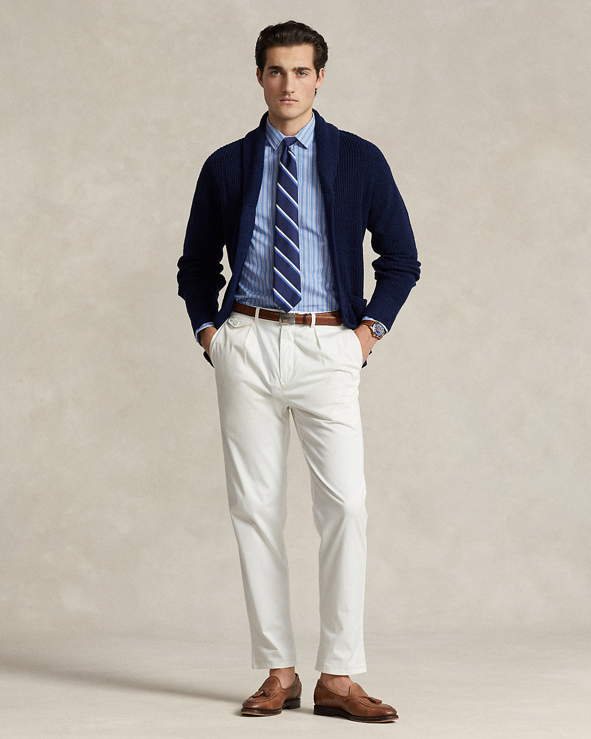 Ralph Lauren Custom Fit Striped Poplin Shirt