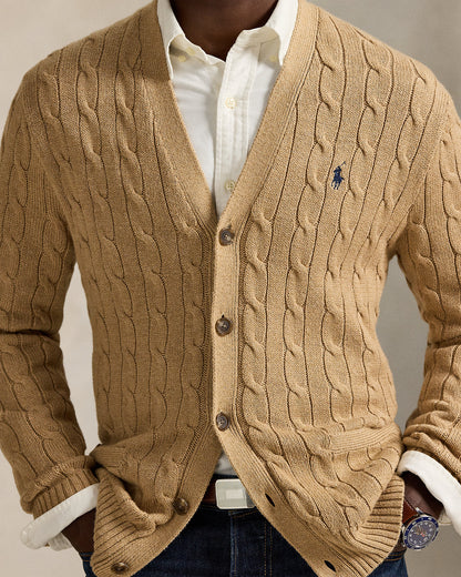 Ralph Lauren CableKnit Cotton Cardigan