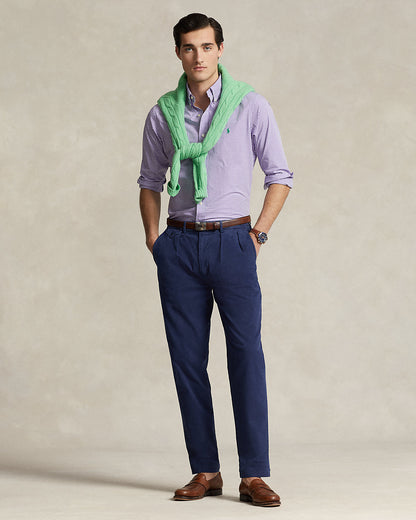 Ralph Lauren Classic Fit Gingham Stretch Poplin Shirt