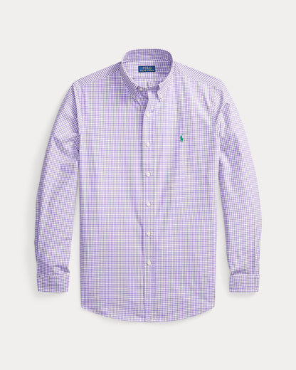 Ralph Lauren Classic Fit Gingham Stretch Poplin Shirt