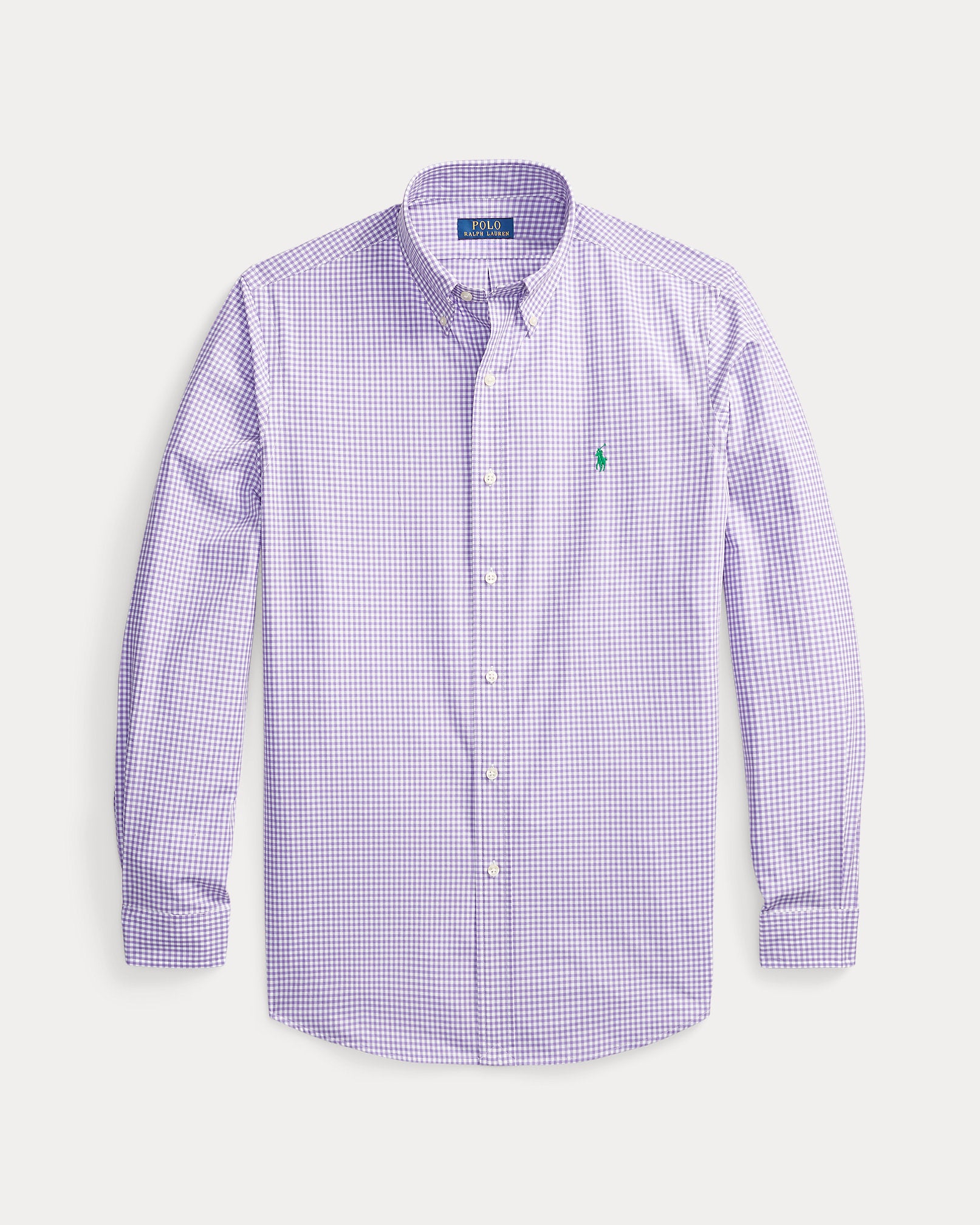 Ralph Lauren Classic Fit Gingham Stretch Poplin Shirt