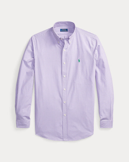 Ralph Lauren Classic Fit Gingham Stretch Poplin Shirt
