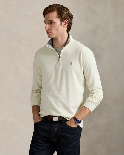 Ralph Lauren Luxury Jersey QuarterZip Pullover