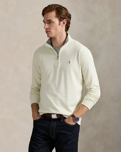Ralph Lauren Luxury Jersey QuarterZip Pullover