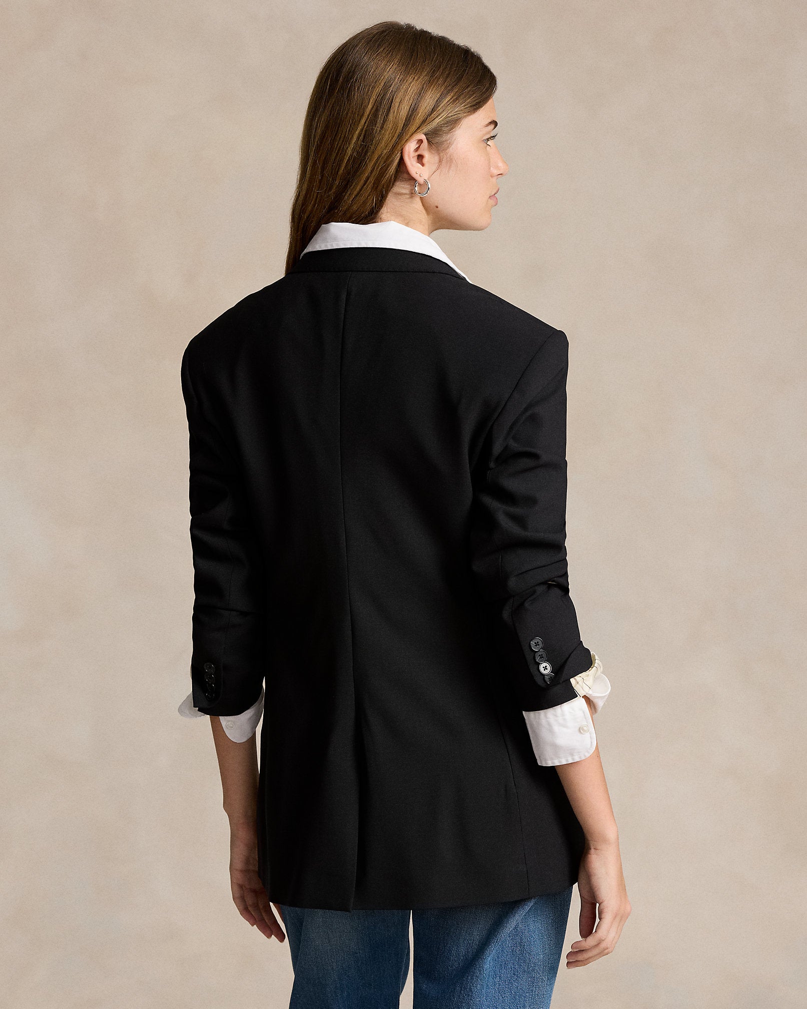 Ralph Lauren SingleBreasted Stretch Wool Blazer