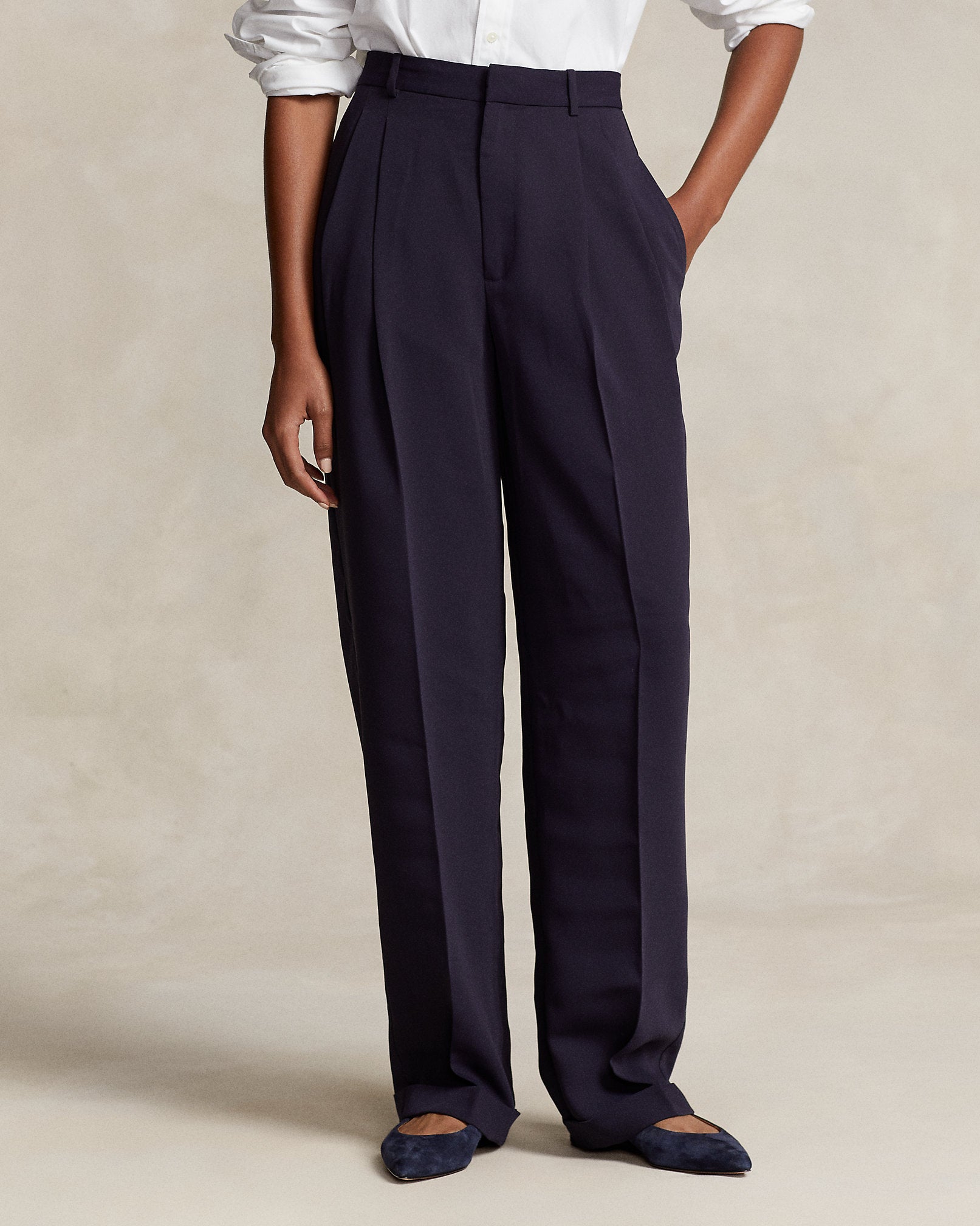 Ralph Lauren Satin Bacall Pant