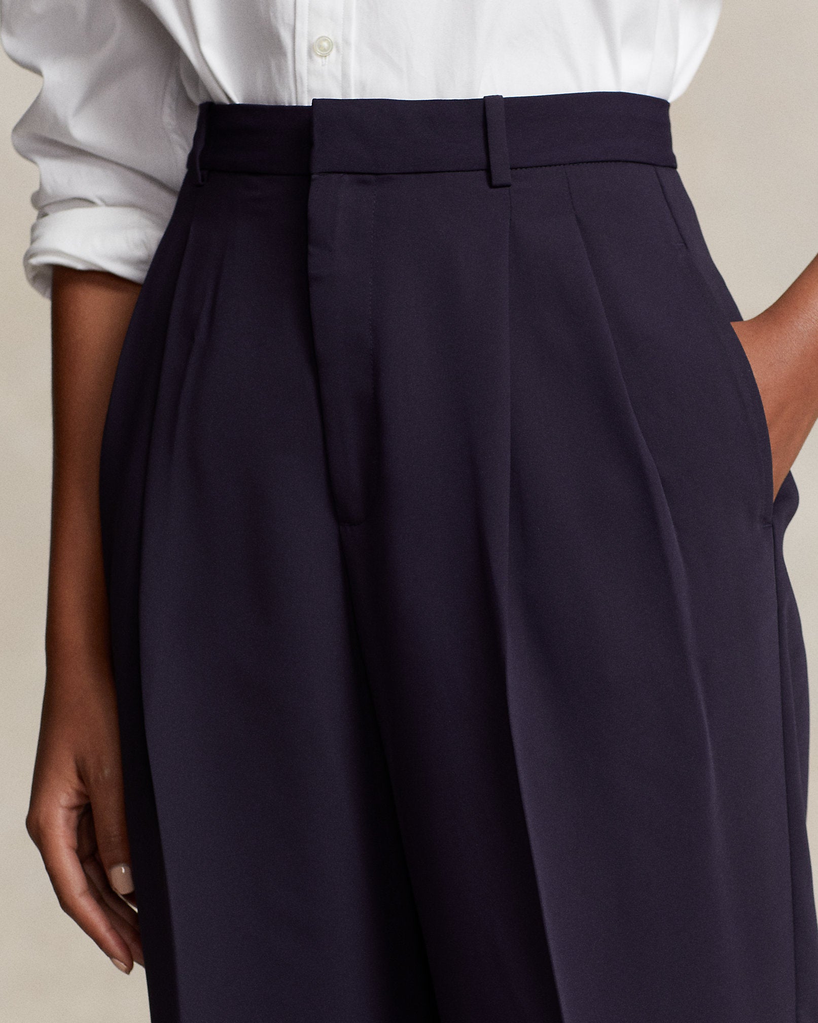 Ralph Lauren Satin Bacall Pant