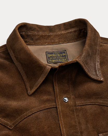 Ralph Lauren Roughout Suede Western Shirt Jacket