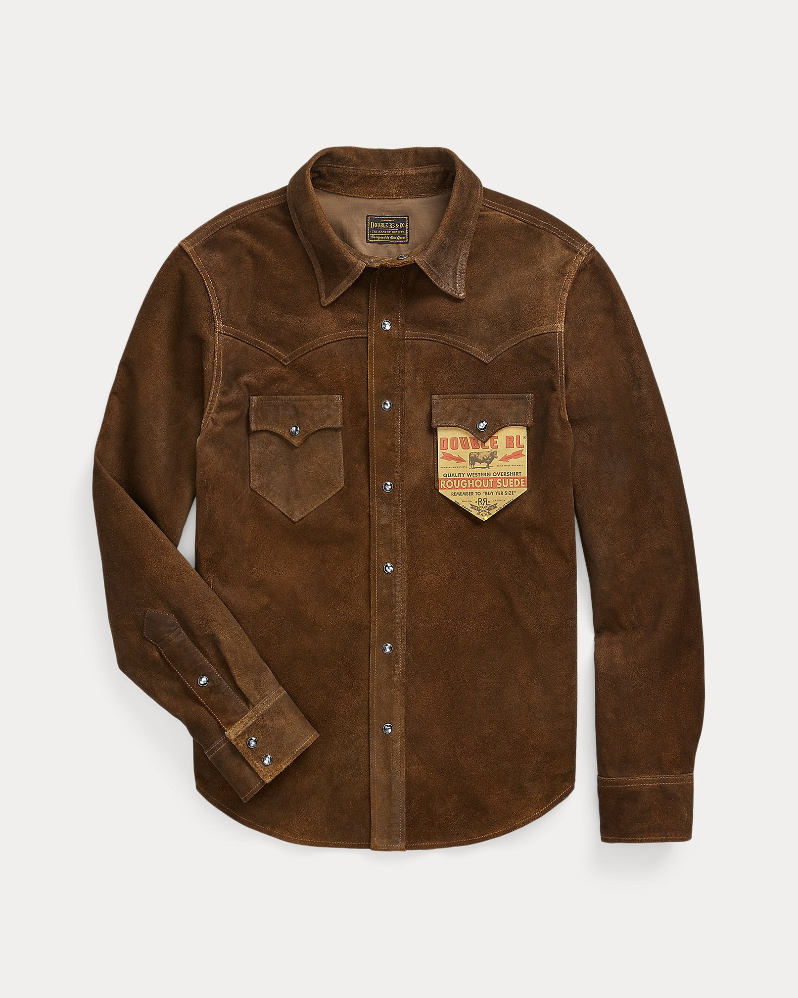 Ralph Lauren Roughout Suede Western Shirt Jacket