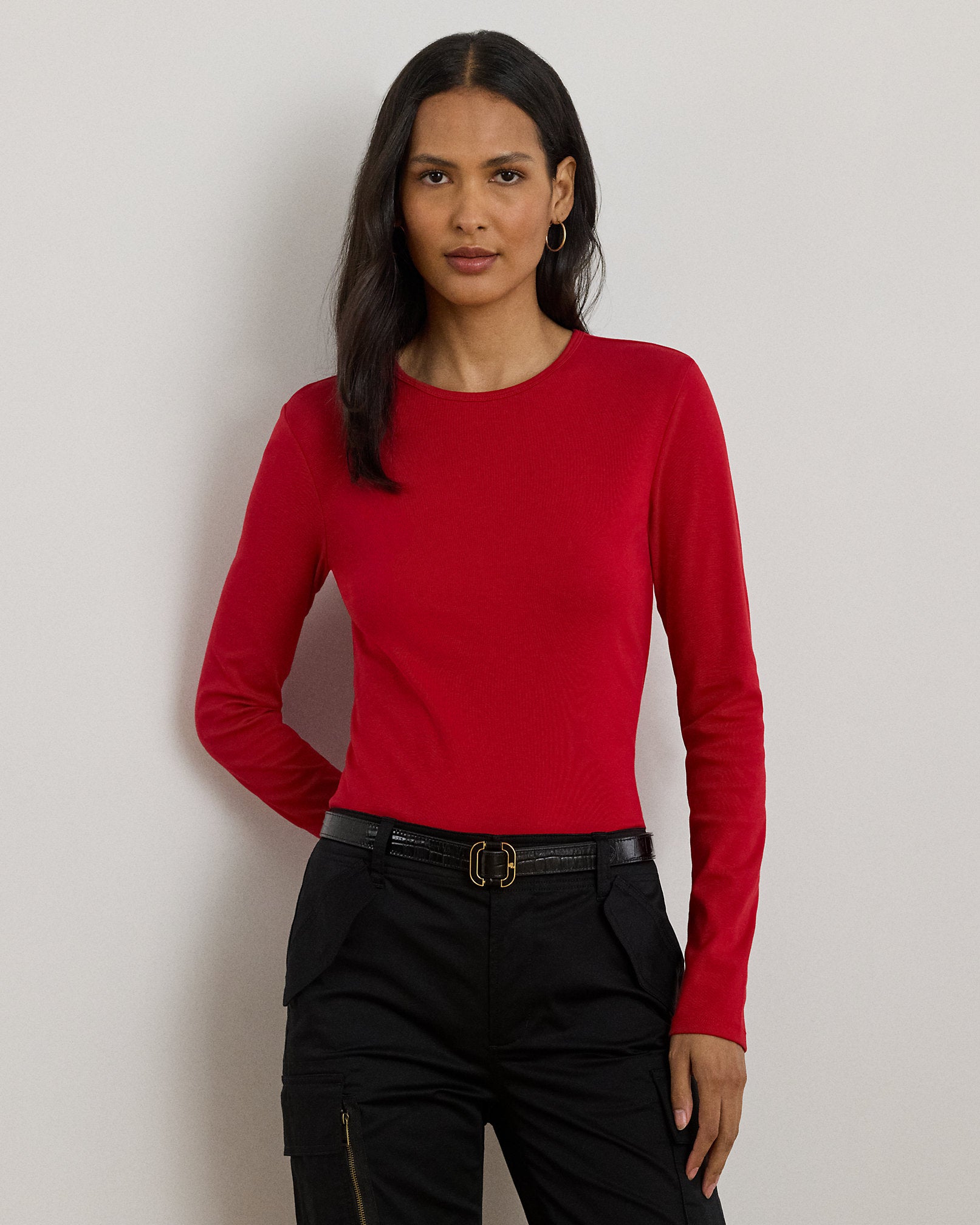 Ralph Lauren Stretch Cotton LongSleeve Tee