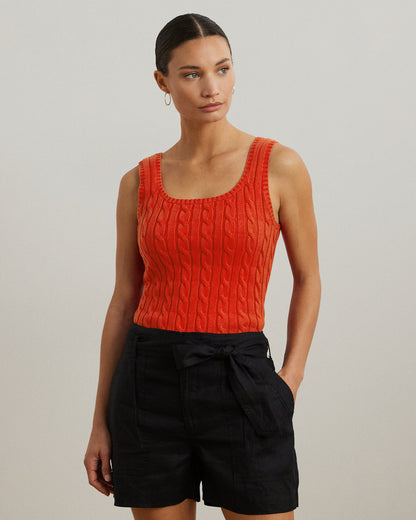 Ralph Lauren CableKnit Sleeveless Sweater