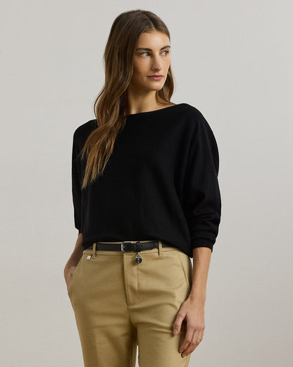 Ralph Lauren CottonBlend DolmanSleeve Sweater