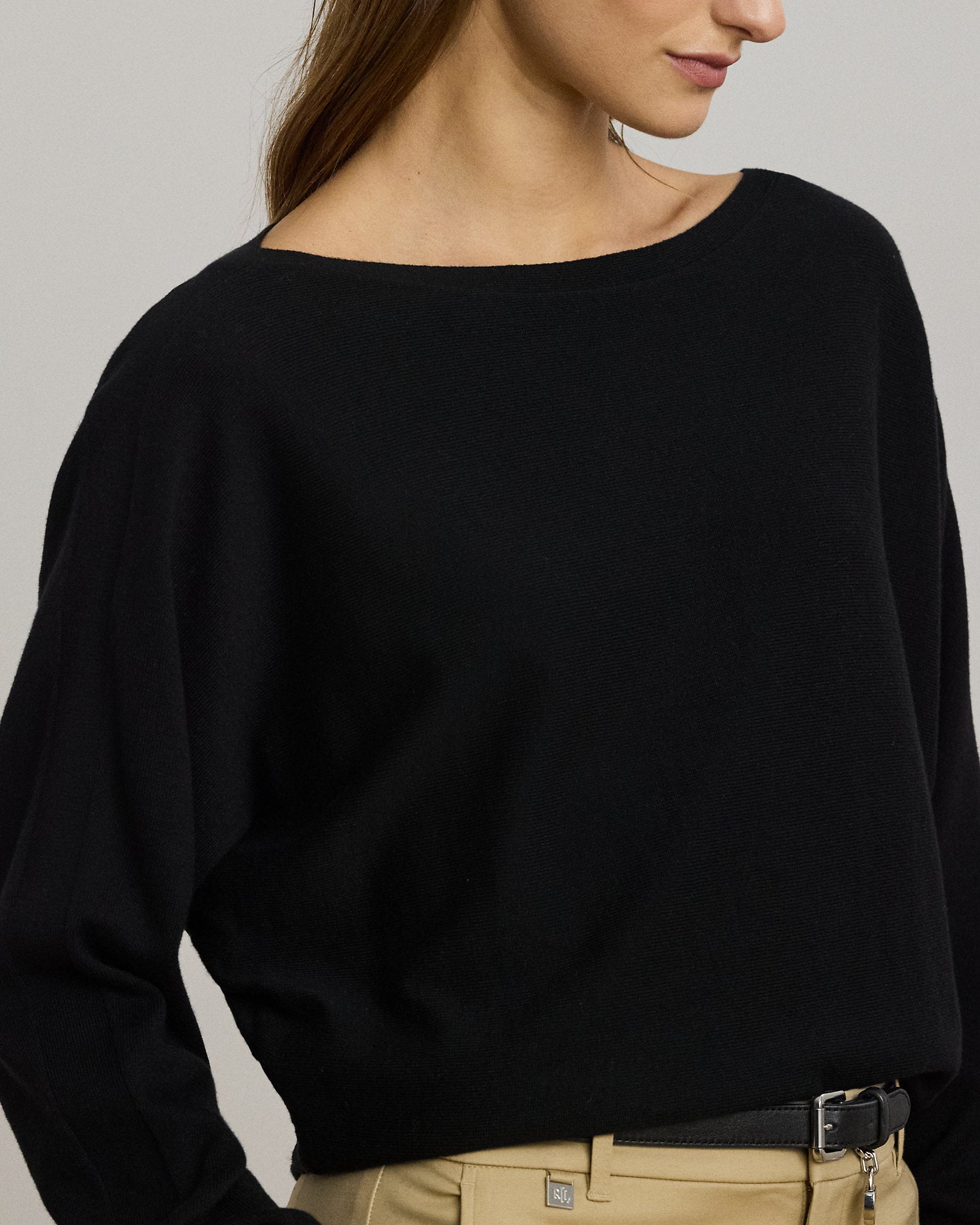 Ralph Lauren CottonBlend DolmanSleeve Sweater