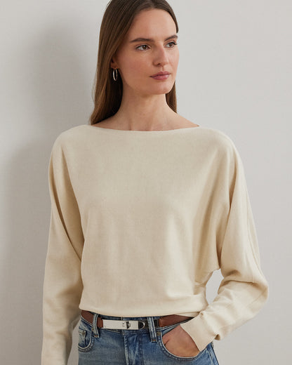 Ralph Lauren CottonBlend DolmanSleeve Sweater