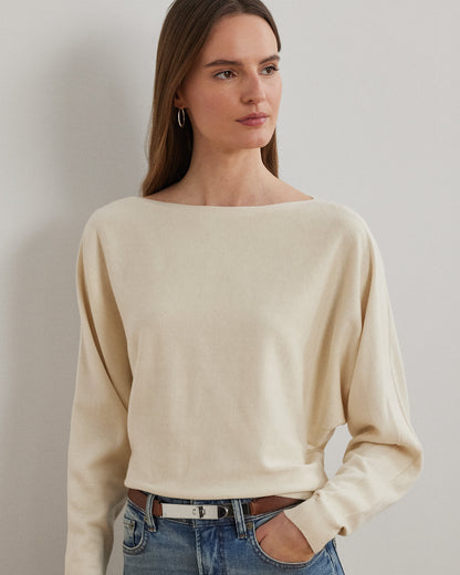 Ralph Lauren CottonBlend DolmanSleeve Sweater