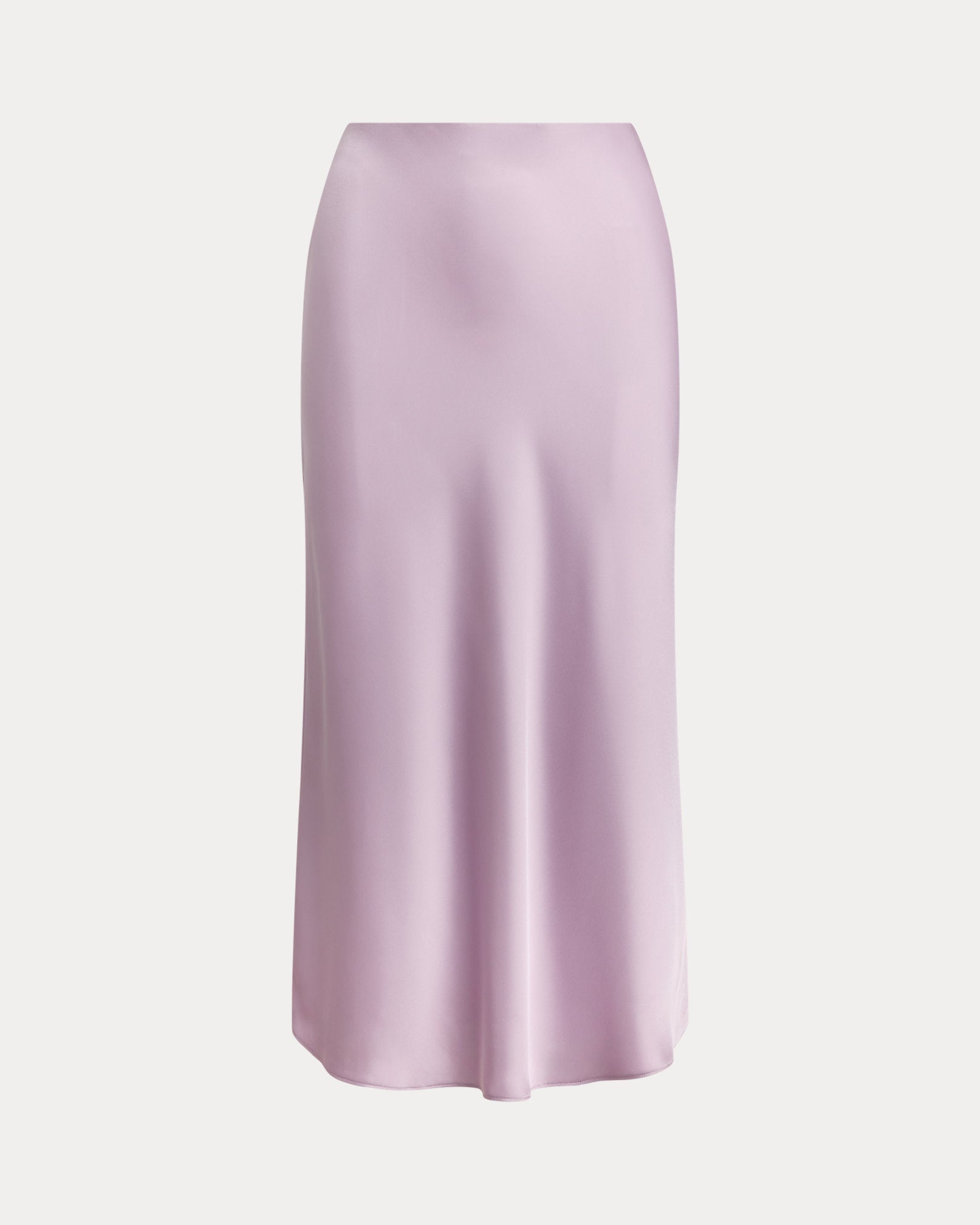Ralph Lauren Satin Charmeuse Midi Skirt