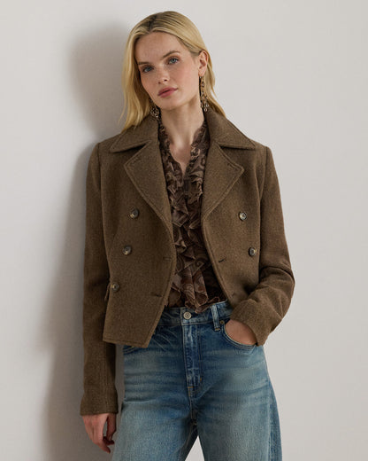 Ralph Lauren DoubleBreasted Herringbone Coat