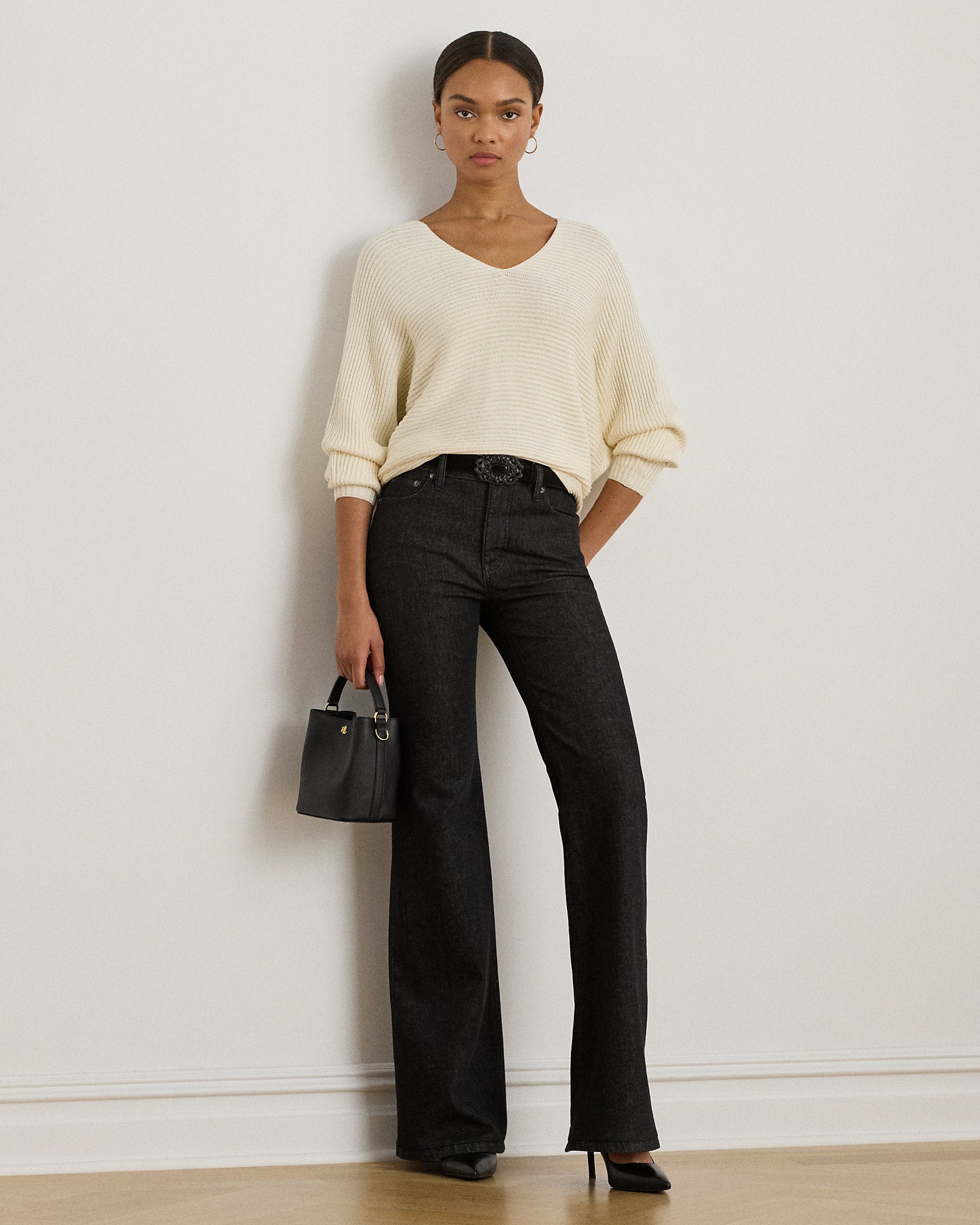 Ralph Lauren RibKnit DolmanSleeve Sweater