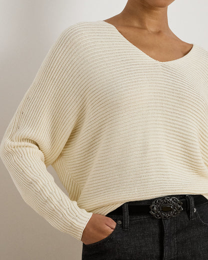 Ralph Lauren RibKnit DolmanSleeve Sweater