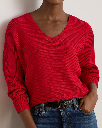 Ralph Lauren RibKnit DolmanSleeve Sweater
