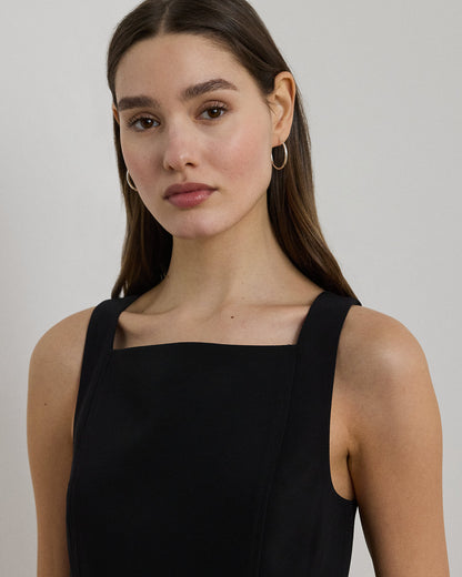 Ralph Lauren Stretch Crepe Sleeveless Dress