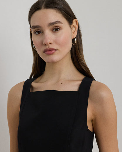 Ralph Lauren Stretch Crepe Sleeveless Dress