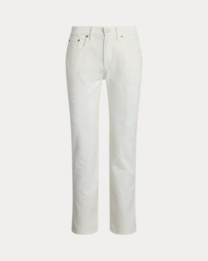 Ralph Lauren Embroidered Relaxed Tapered Jean