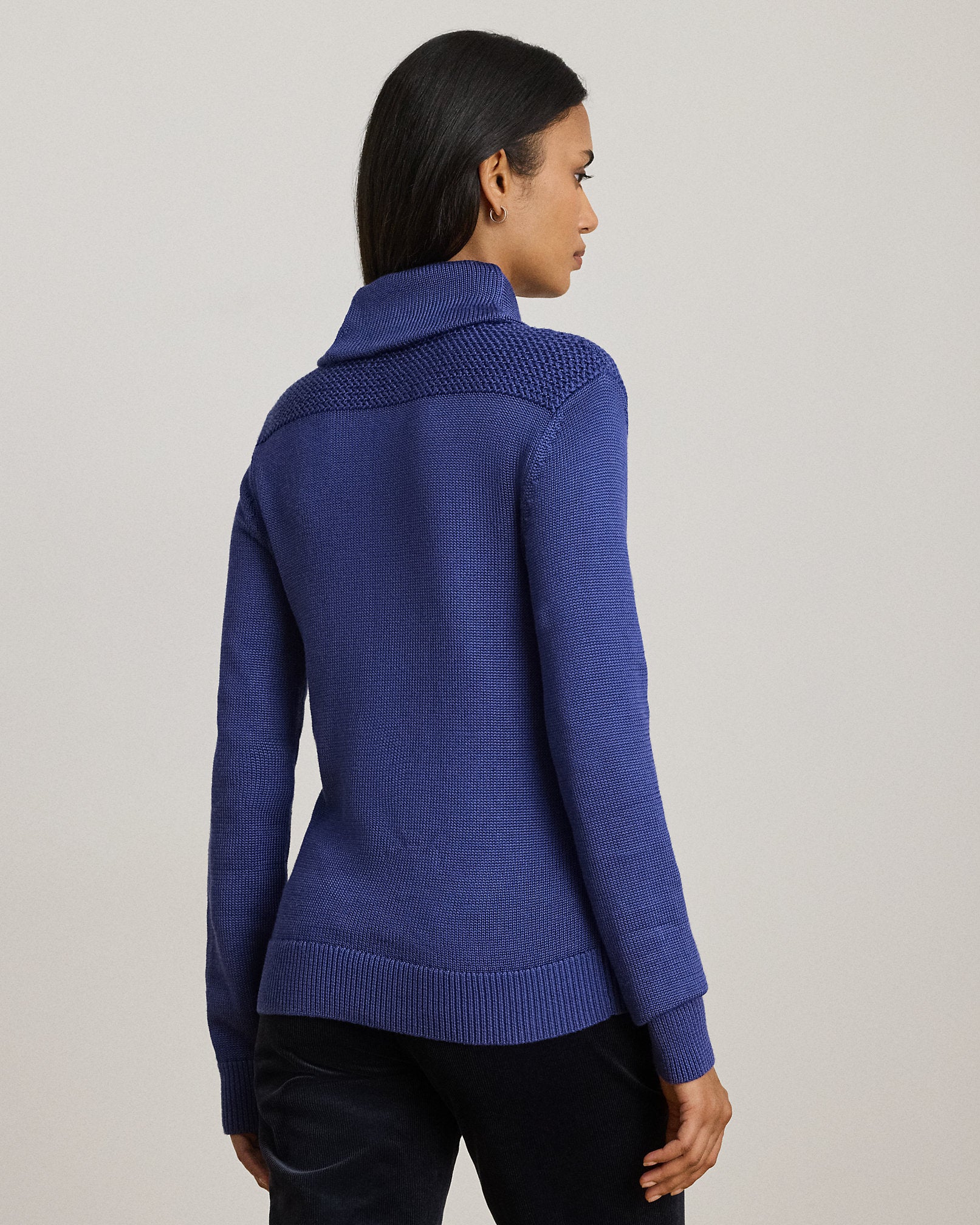 Ralph Lauren BuckleTrim CottonBlend Sweater