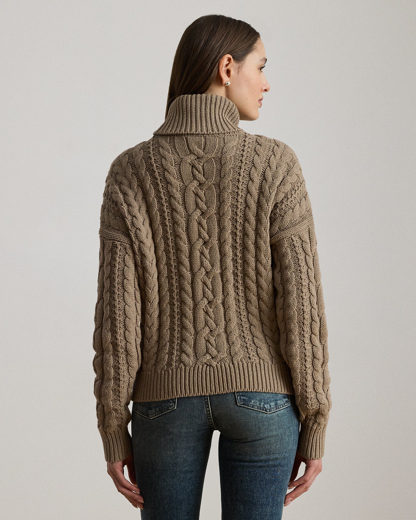 Ralph Lauren CableKnit Turtleneck Sweater