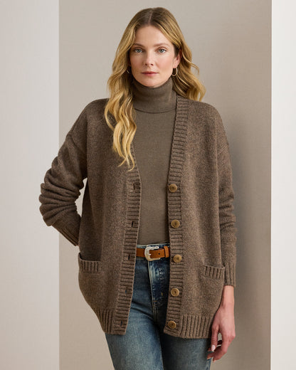 Ralph Lauren WoolBlend VNeck Cardigan