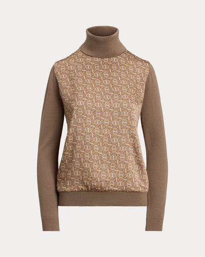 Ralph Lauren GeoPrint WoolBlend Turtleneck Sweater