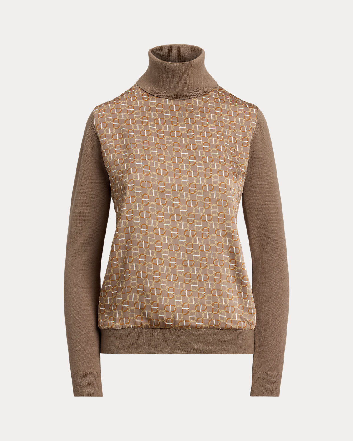 Ralph Lauren GeoPrint WoolBlend Turtleneck Sweater