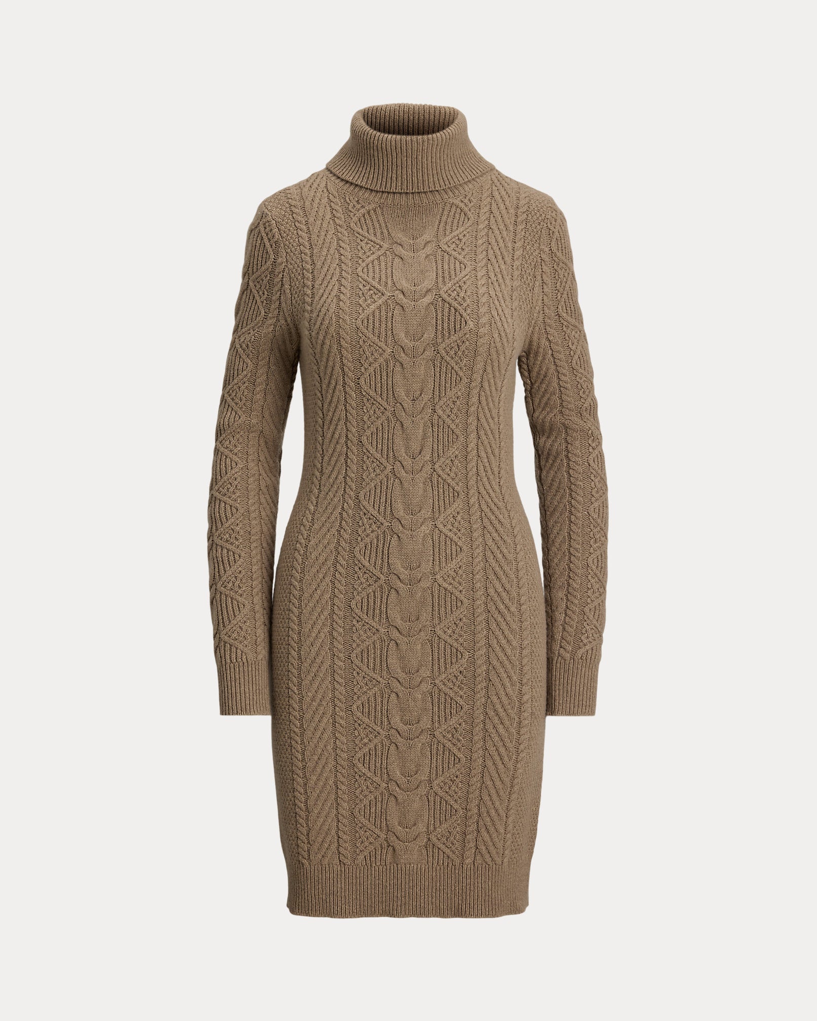 Ralph Lauren CableKnit Turtleneck Sweater Dress