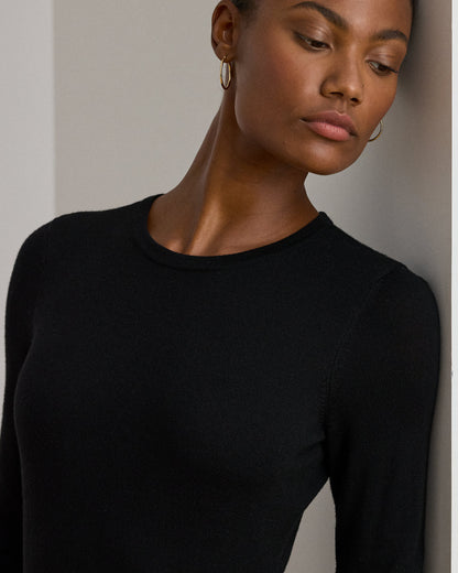 Ralph Lauren Wool Crewneck Sweater Dress