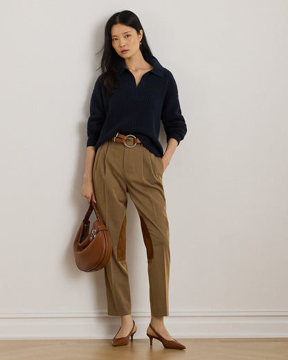Ralph Lauren SuedeTrim BiStretch Jodhpur Pant
