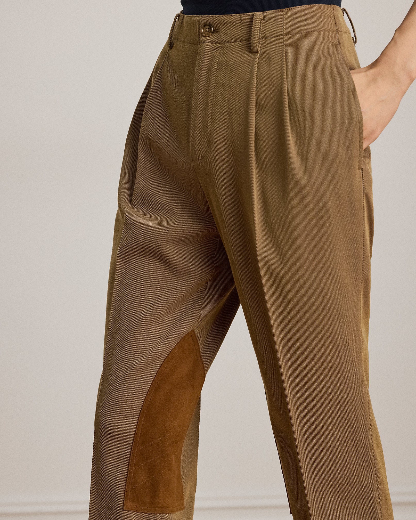 Ralph Lauren SuedeTrim BiStretch Jodhpur Pant