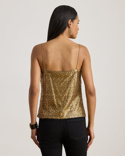 Ralph Lauren Sequined Mesh Camisole