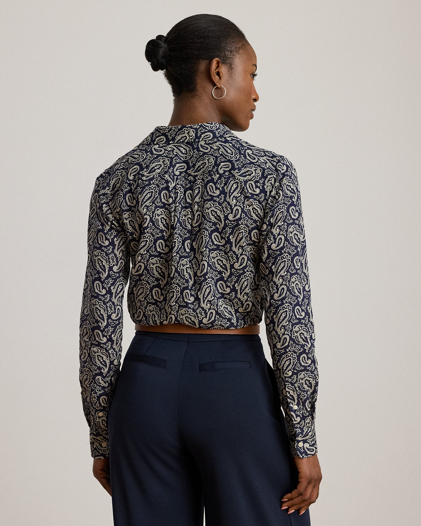 Ralph Lauren Classic Fit Paisley Cotton Voile Shirt