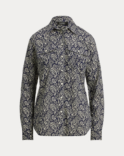Ralph Lauren Classic Fit Paisley Cotton Voile Shirt