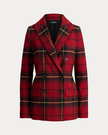 Ralph Lauren Plaid DoubleBreasted WoolBlend Blazer