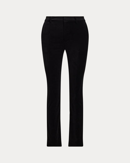 Ralph Lauren Stretch Velvet Cropped Pant